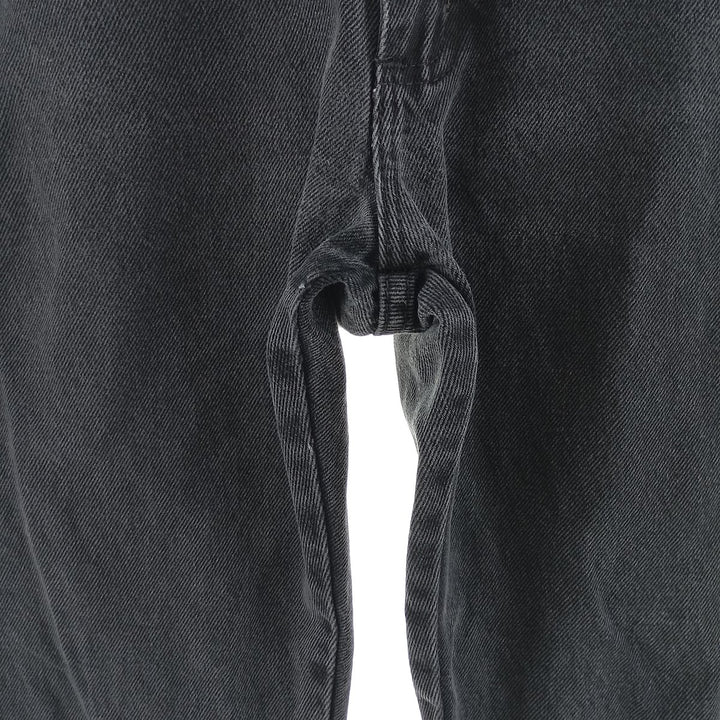 Rustler Black Denim Straight Denim Pants for Men, W34 equivalent cotton black type Vintage Second Hand