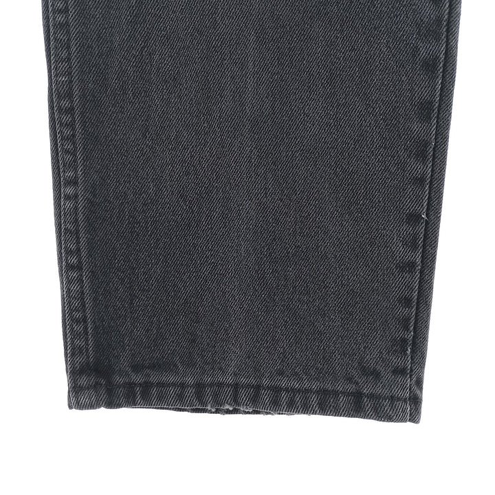 Rustler Black Denim Straight Denim Pants for Men, W34 equivalent cotton black type Vintage Second Hand