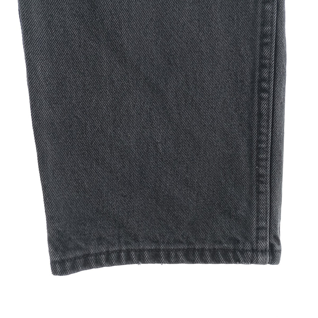Rustler Black Denim Straight Denim Pants for Men, W34 equivalent cotton black type Vintage Second Hand