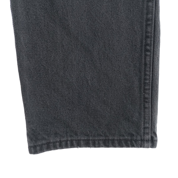 Rustler Black Denim Straight Denim Pants for Men, W34 equivalent cotton black type Vintage Second Hand