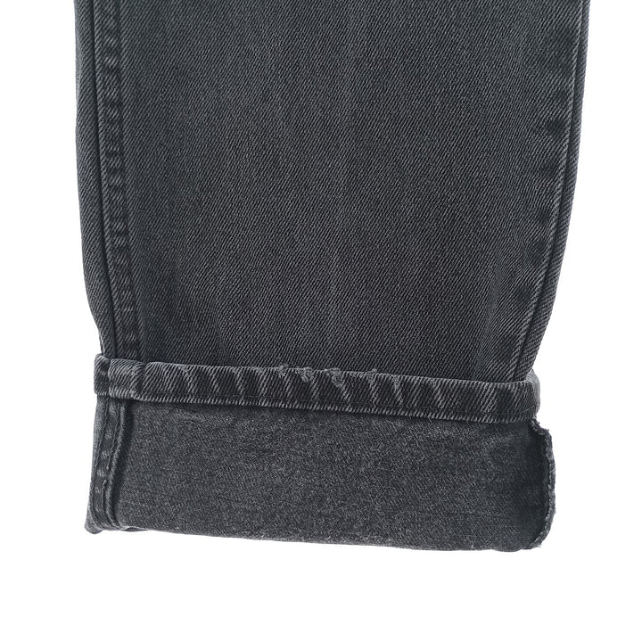 Rustler Black Denim Straight Denim Pants for Men, W34 equivalent cotton black type Vintage Second Hand