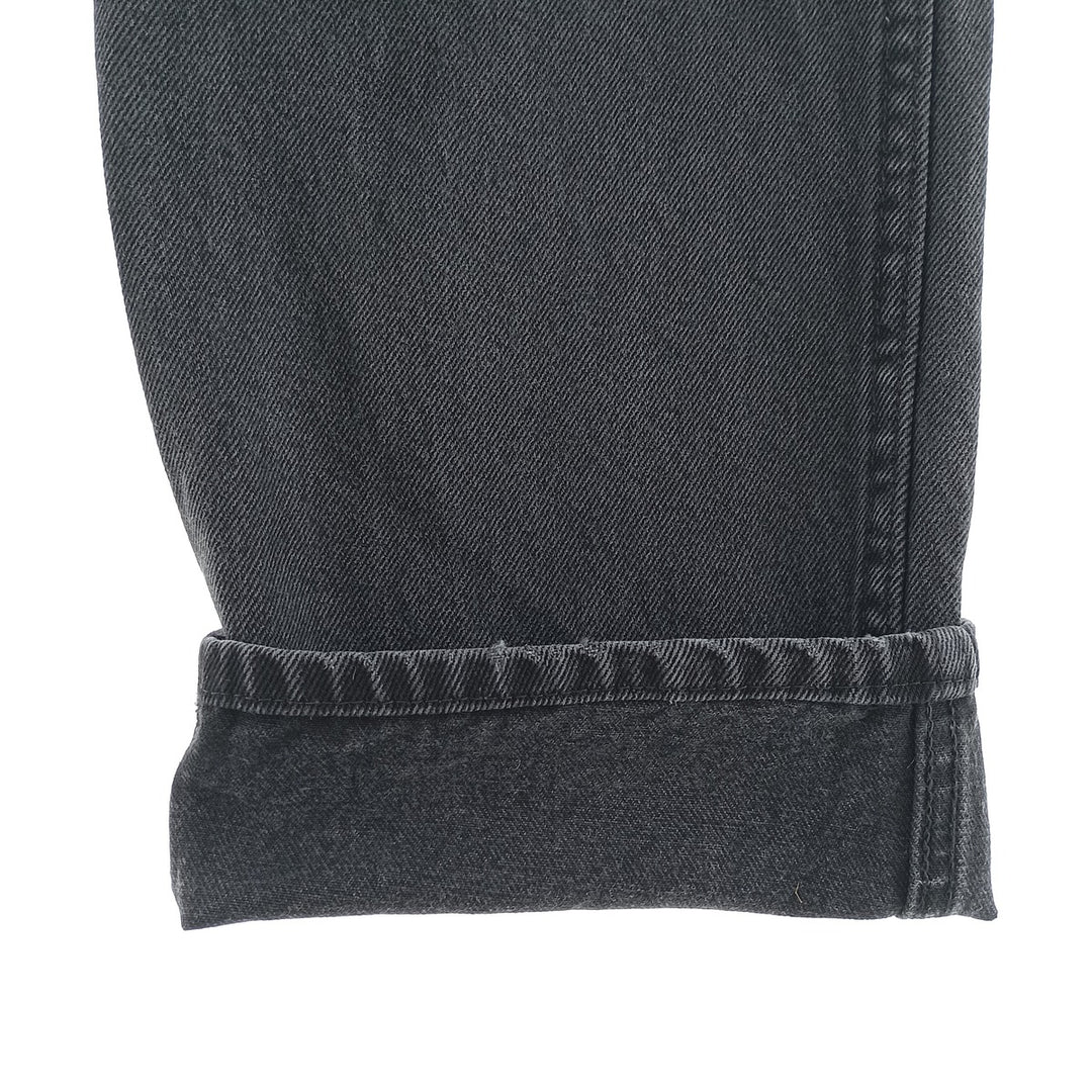 Rustler Black Denim Straight Denim Pants for Men, W34 equivalent cotton black type Vintage Second Hand