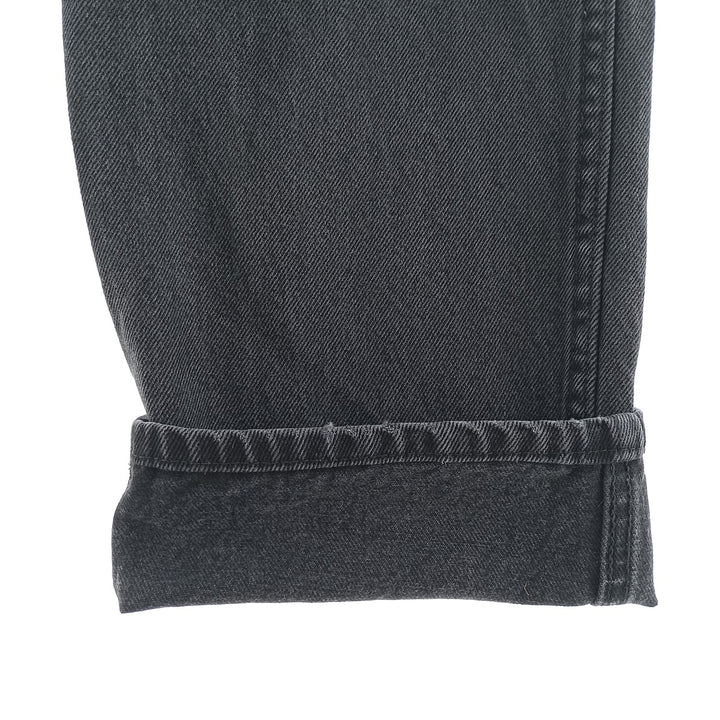 Rustler Black Denim Straight Denim Pants for Men, W34 equivalent cotton black type Vintage Second Hand