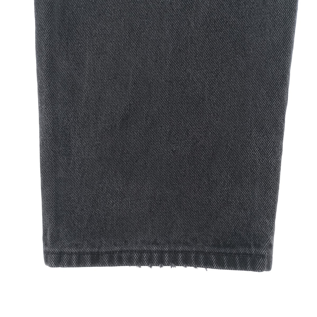 Rustler Black Denim Straight Denim Pants for Men, W34 equivalent cotton black type Vintage Second Hand