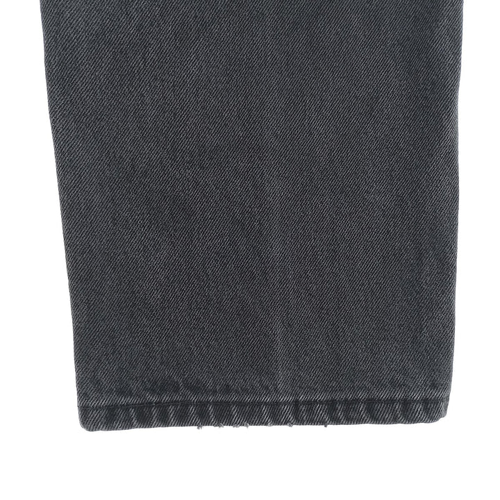 Rustler Black Denim Straight Denim Pants for Men, W34 equivalent cotton black type Vintage Second Hand