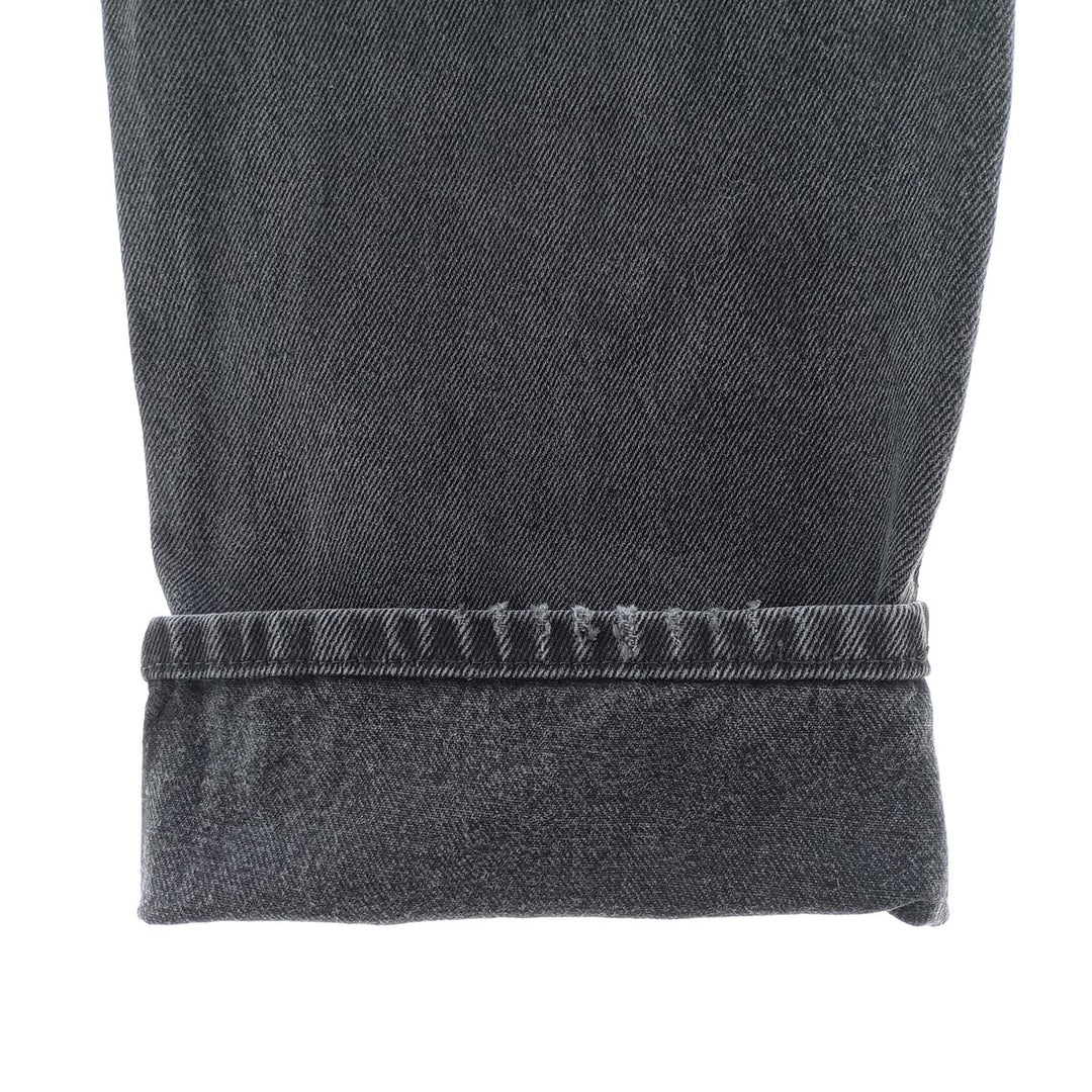 Rustler Black Denim Straight Denim Pants for Men, W34 equivalent cotton black type Vintage Second Hand