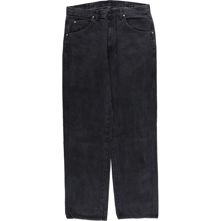Wrangler Men's Black Denim Tapered Denim Pants, Size W33 cotton black type Vintage Second Hand