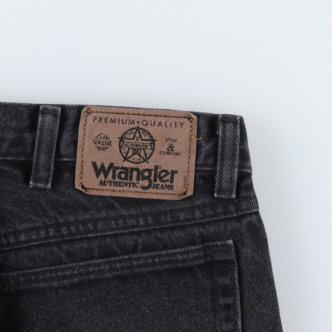 Wrangler Men's Black Denim Tapered Denim Pants, Size W33 cotton black type Vintage Second Hand