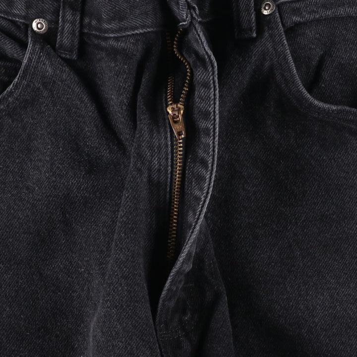 Wrangler Men's Black Denim Tapered Denim Pants, Size W33 cotton black type Vintage Second Hand