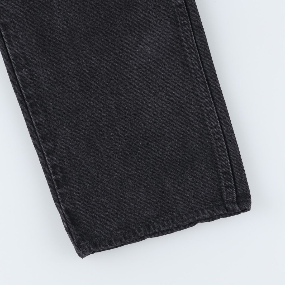Wrangler Men's Black Denim Tapered Denim Pants, Size W33 cotton black type Vintage Second Hand
