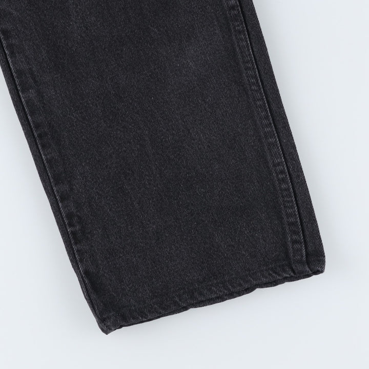 Wrangler Men's Black Denim Tapered Denim Pants, Size W33 cotton black type Vintage Second Hand