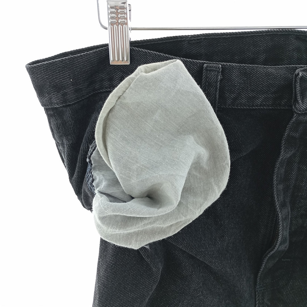 Rustler Black Denim Straight Denim Pants for Men, W34 equivalent cotton black type Vintage Second Hand