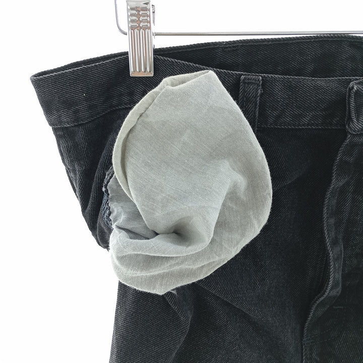 Rustler Black Denim Straight Denim Pants for Men, W34 equivalent cotton black type Vintage Second Hand