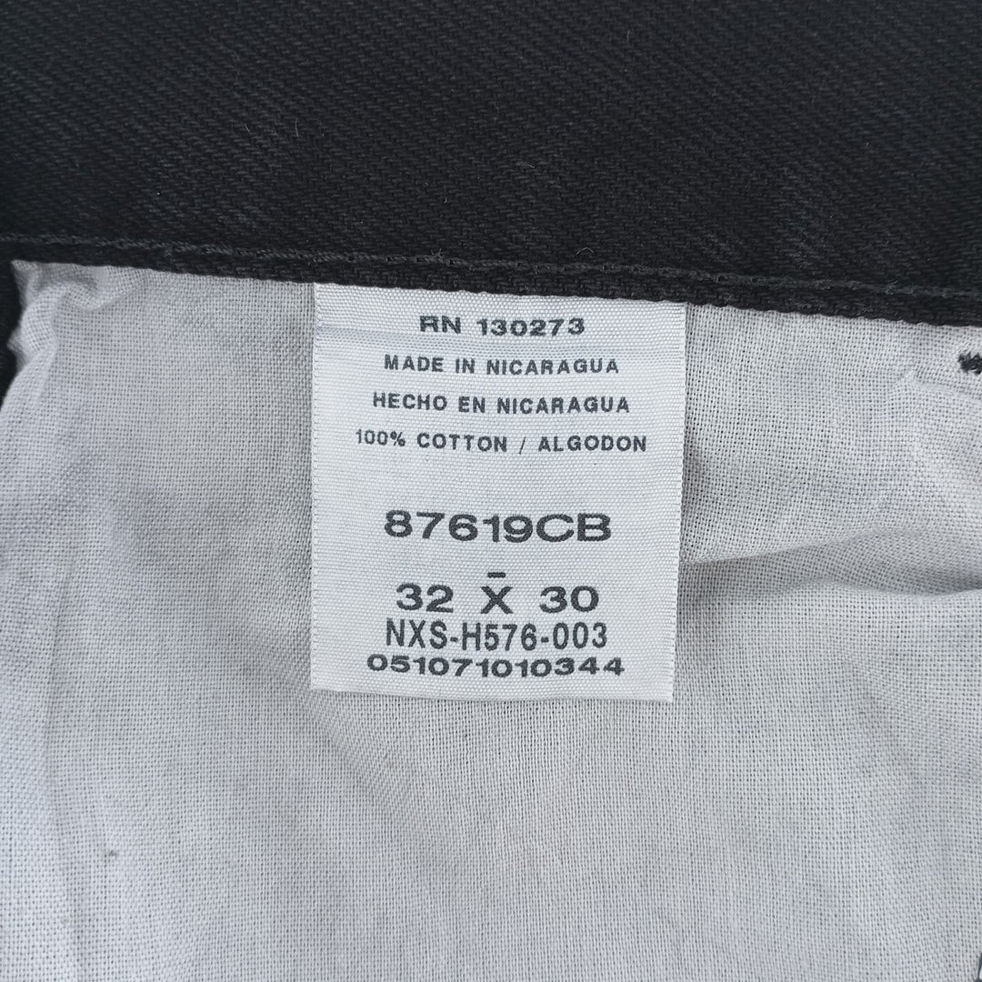 Rustler Black Denim Straight Denim Pants for Men, W34 equivalent cotton black type Vintage Second Hand
