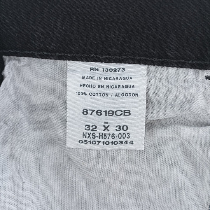 Rustler Black Denim Straight Denim Pants for Men, W34 equivalent cotton black type Vintage Second Hand
