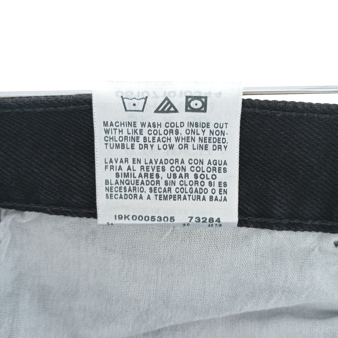 Rustler Black Denim Straight Denim Pants for Men, W34 equivalent cotton black type Vintage Second Hand
