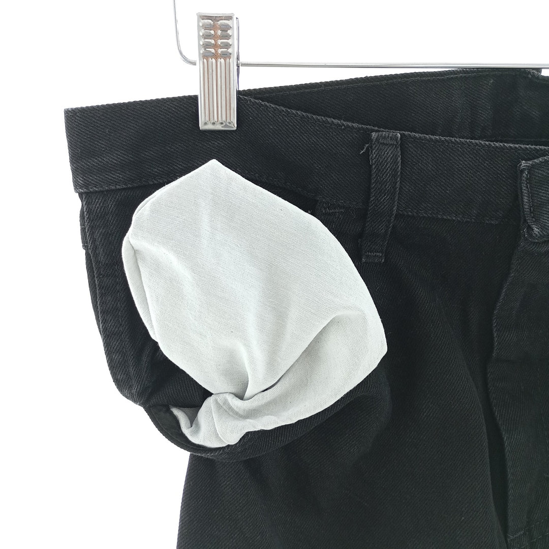 Rustler Black Denim Straight Denim Pants for Men, W34 equivalent cotton black type Vintage Second Hand