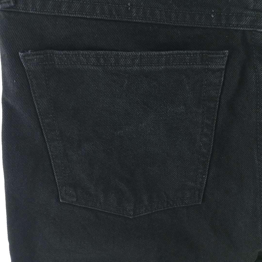 Rustler Black Denim Straight Denim Pants for Men, W34 equivalent cotton black type Vintage Second Hand