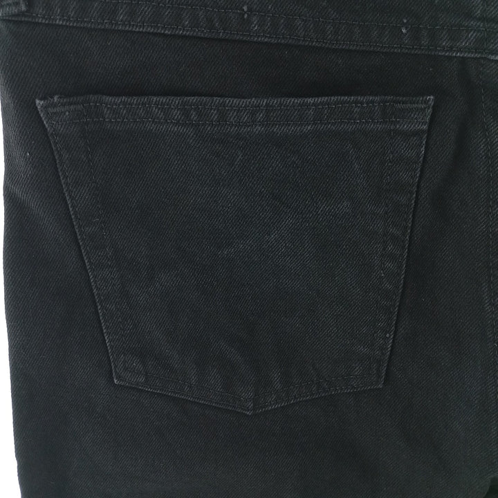 Rustler Black Denim Straight Denim Pants for Men, W34 equivalent cotton black type Vintage Second Hand