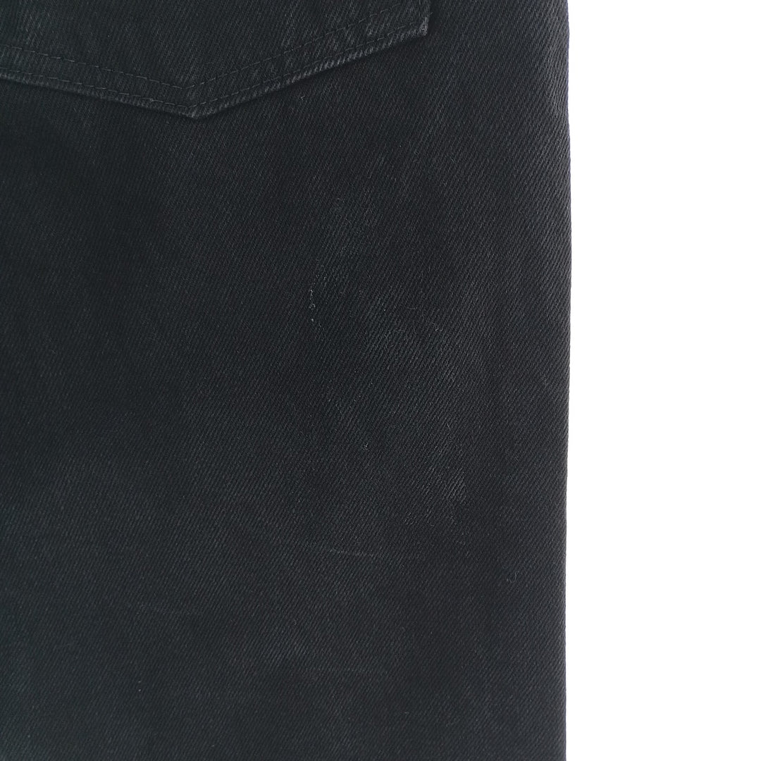 Rustler Black Denim Straight Denim Pants for Men, W34 equivalent cotton black type Vintage Second Hand