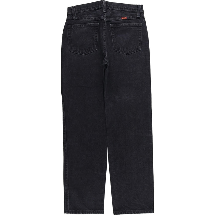 Rustler Black Denim Straight Denim Pants for Men, W29 cotton black type Vintage Second Hand