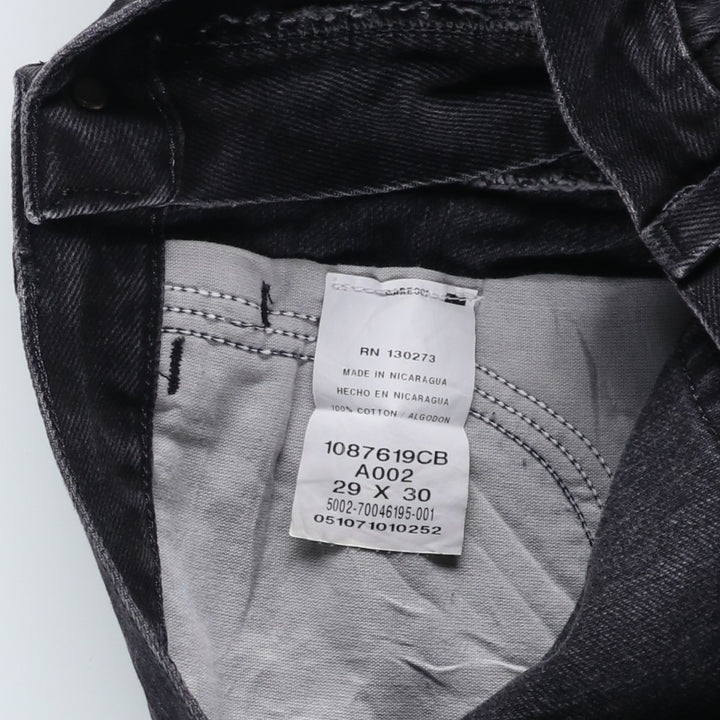 Rustler Black Denim Straight Denim Pants for Men, W29 cotton black type Vintage Second Hand