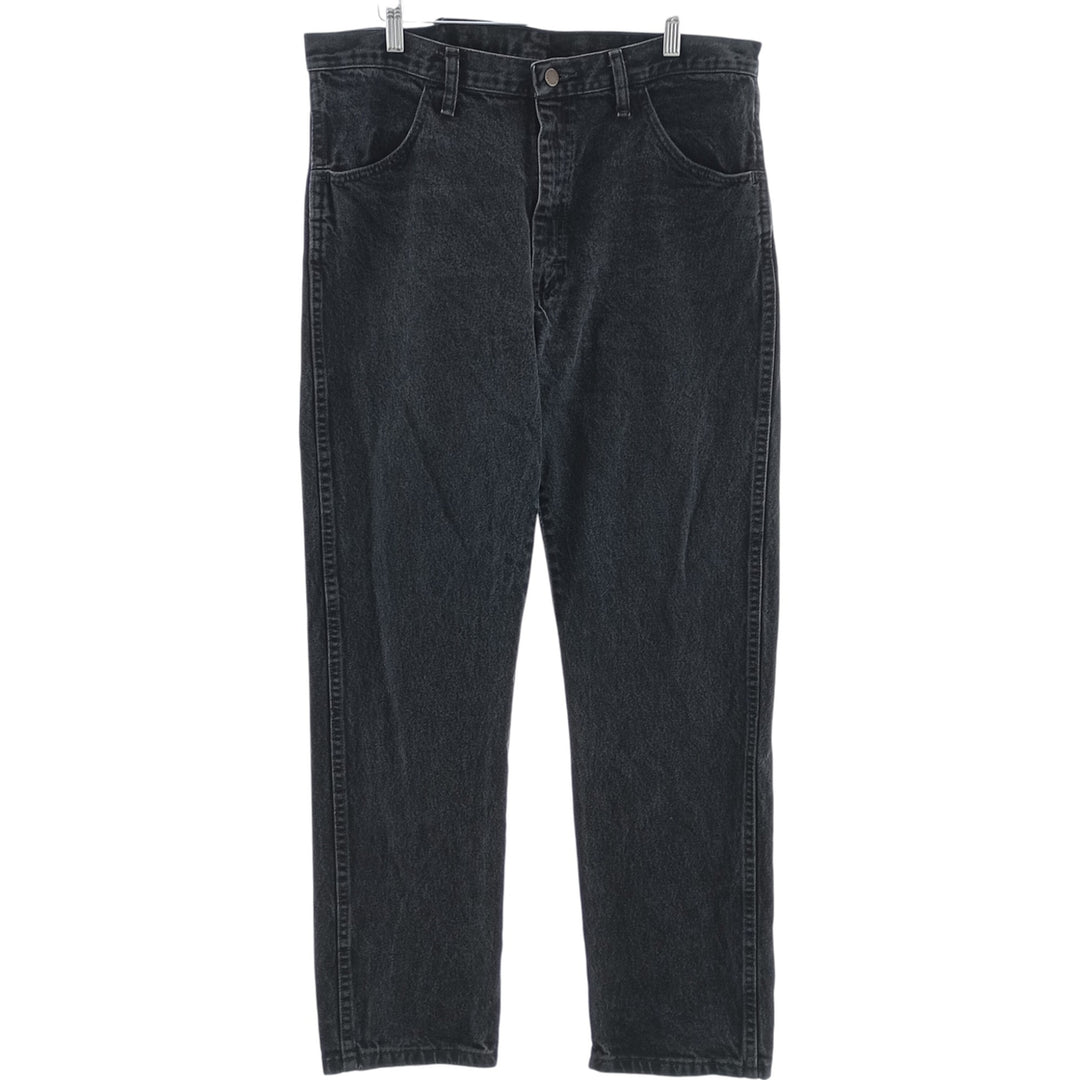 Rustler Black Denim Straight Denim Pants for Men, W36 cotton black type Vintage Second Hand