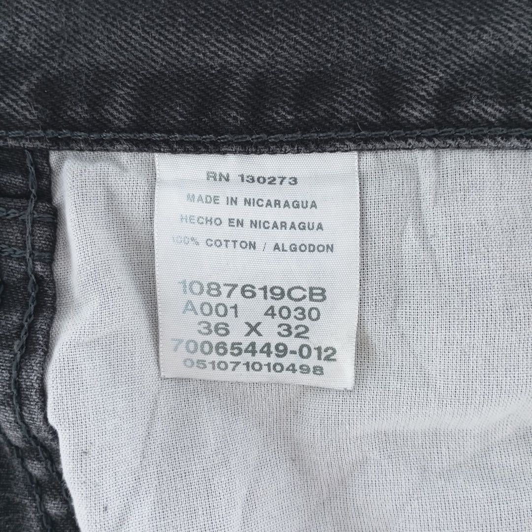 Rustler Black Denim Straight Denim Pants for Men, W36 cotton black type Vintage Second Hand