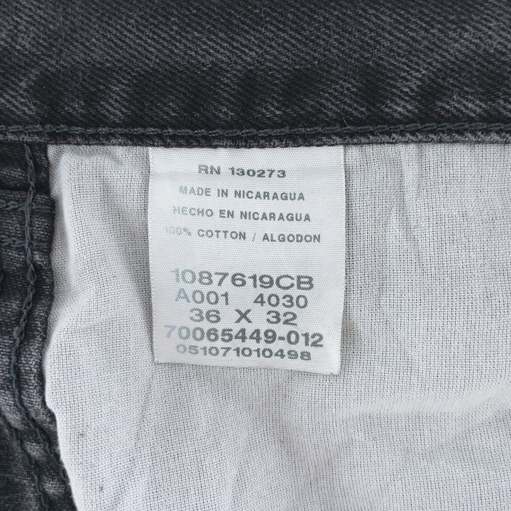 Rustler Black Denim Straight Denim Pants for Men, W36 cotton black type Vintage Second Hand