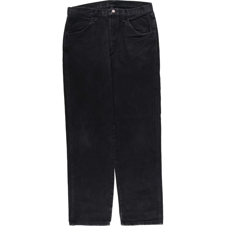 Rustler Black Denim Straight Denim Pants for Men, W33 equivalent cotton black type Vintage Second Hand