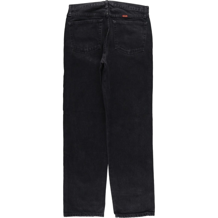 Rustler Black Denim Straight Denim Pants for Men, W33 equivalent cotton black type Vintage Second Hand
