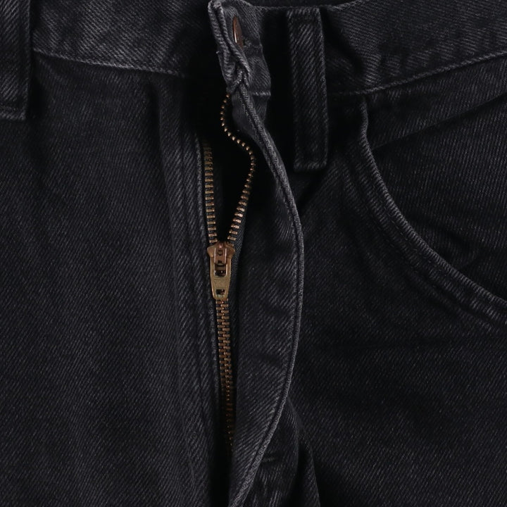 Rustler Black Denim Straight Denim Pants for Men, W33 equivalent cotton black type Vintage Second Hand