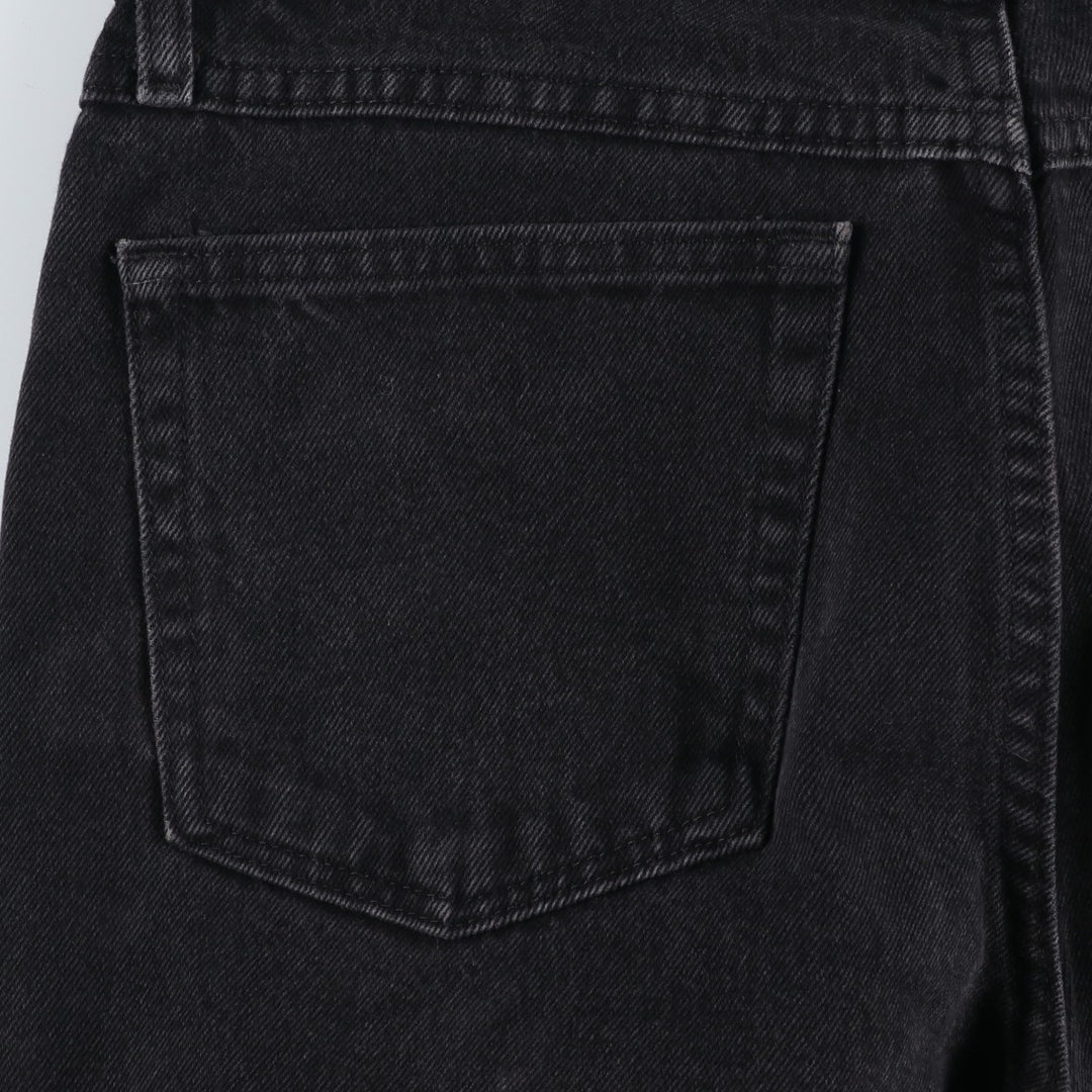 Rustler Black Denim Straight Denim Pants for Men, W33 equivalent cotton black type Vintage Second Hand