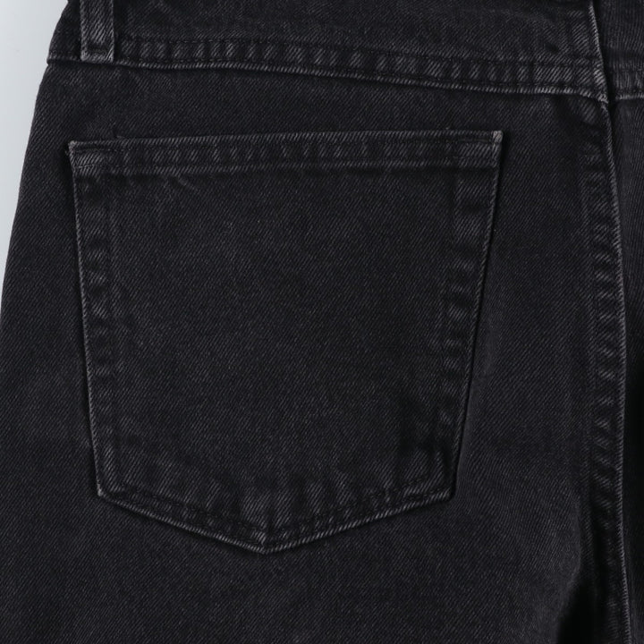 Rustler Black Denim Straight Denim Pants for Men, W33 equivalent cotton black type Vintage Second Hand
