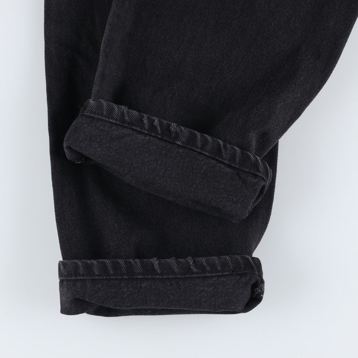 Rustler Black Denim Straight Denim Pants for Men, W33 equivalent cotton black type Vintage Second Hand