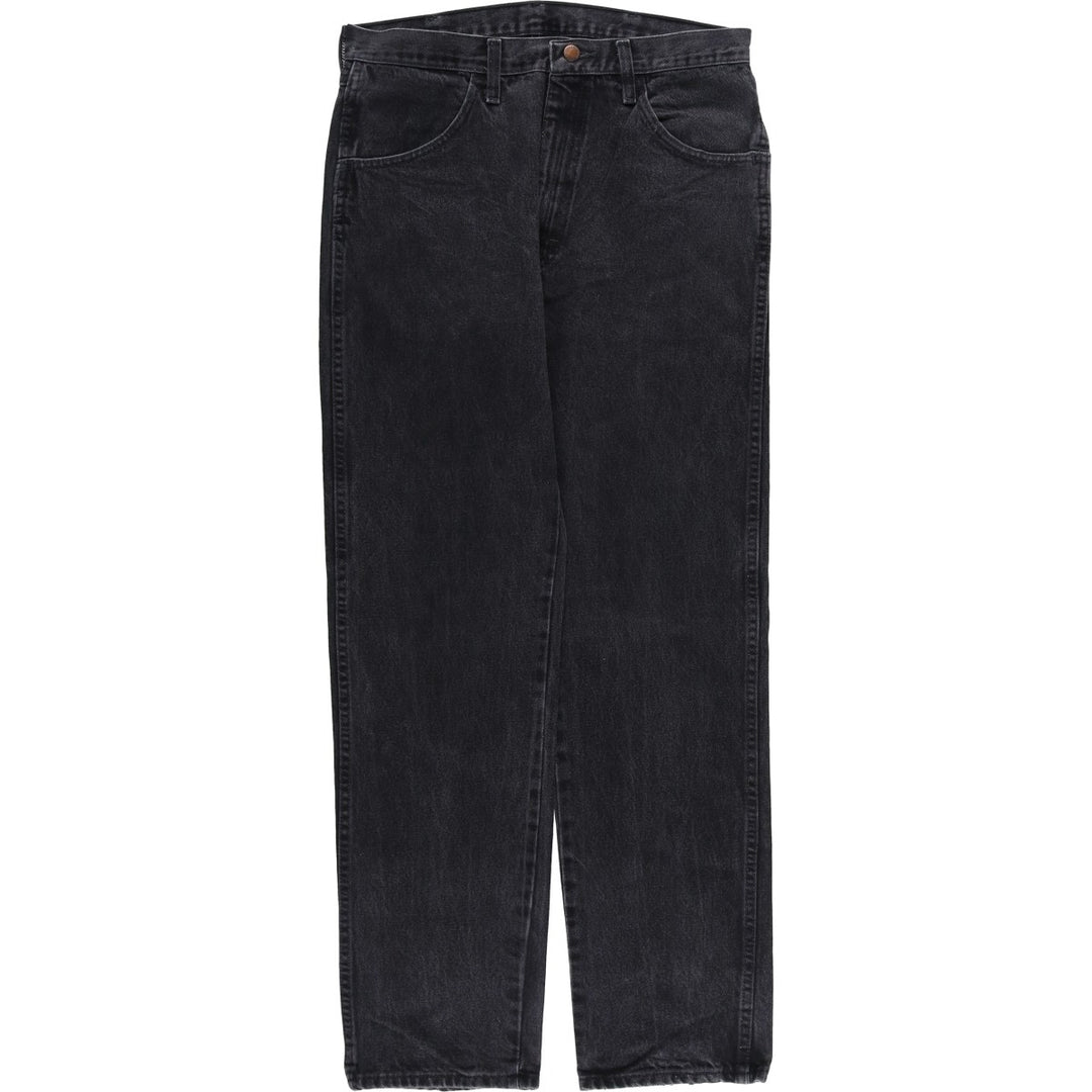 Rustler Black Denim Straight Denim Pants for Men, W33 equivalent cotton black type Vintage Second Hand