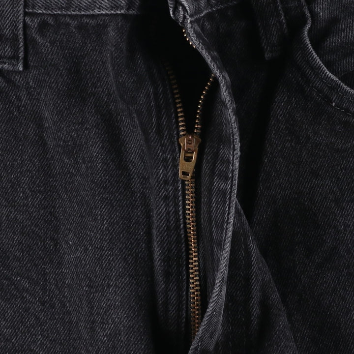 Rustler Black Denim Straight Denim Pants for Men, W33 equivalent cotton black type Vintage Second Hand