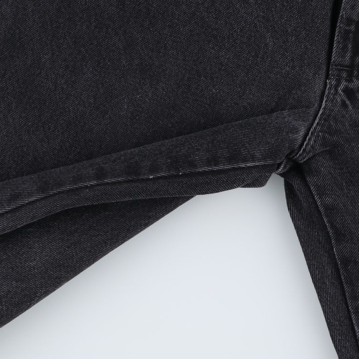 Rustler Black Denim Straight Denim Pants for Men, W33 equivalent cotton black type Vintage Second Hand