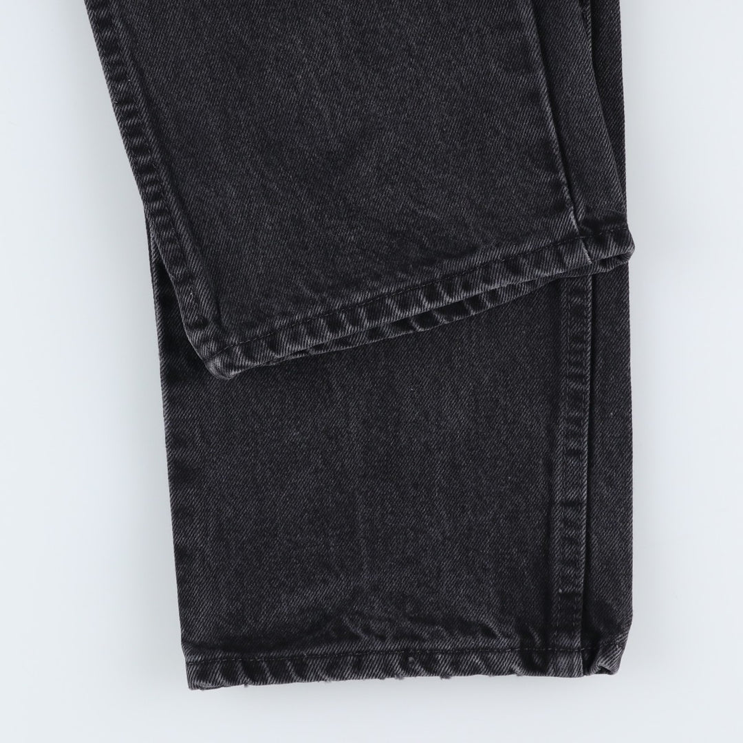 Rustler Black Denim Straight Denim Pants for Men, W33 equivalent cotton black type Vintage Second Hand