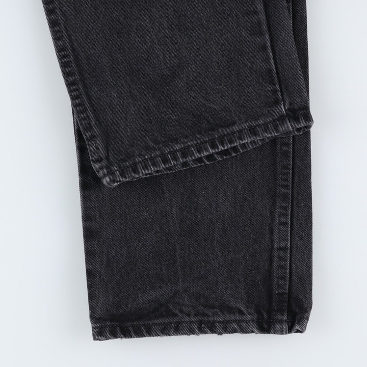 Rustler Black Denim Straight Denim Pants for Men, W33 equivalent cotton black type Vintage Second Hand