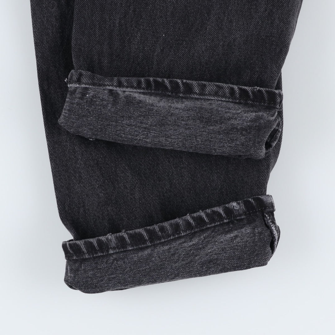 Rustler Black Denim Straight Denim Pants for Men, W33 equivalent cotton black type Vintage Second Hand