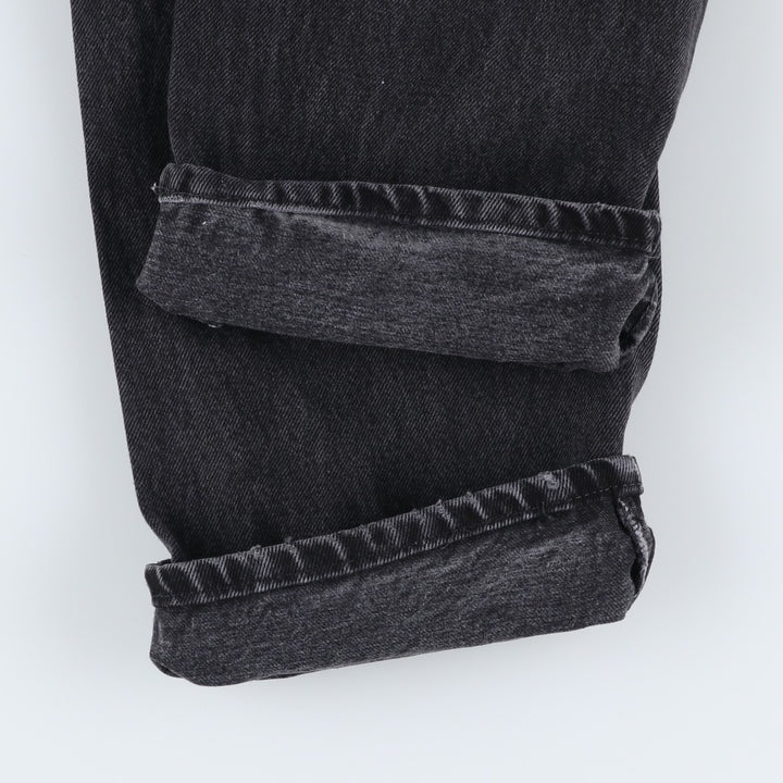Rustler Black Denim Straight Denim Pants for Men, W33 equivalent cotton black type Vintage Second Hand