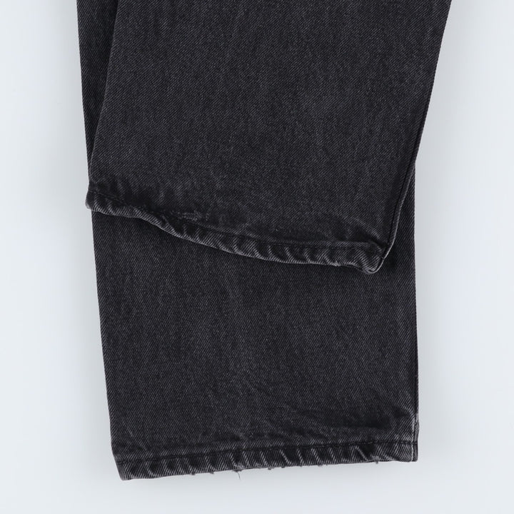 Rustler Black Denim Straight Denim Pants for Men, W33 equivalent cotton black type Vintage Second Hand