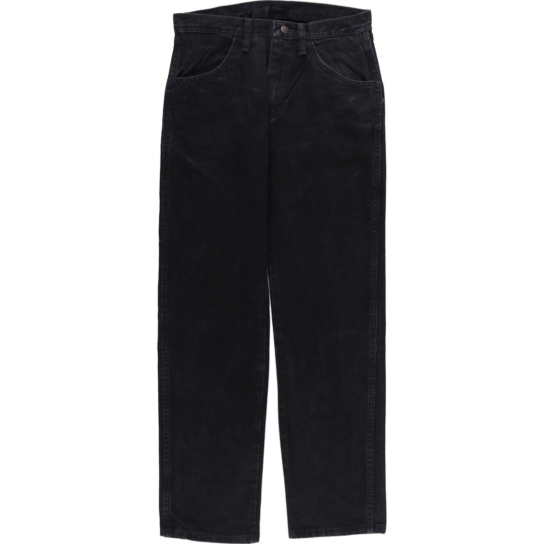 Rustler Black Denim Straight Denim Pants for Men, W30 equivalent cotton black type Vintage Second Hand