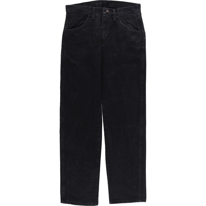 Rustler Black Denim Straight Denim Pants for Men, W30 equivalent cotton black type Vintage Second Hand