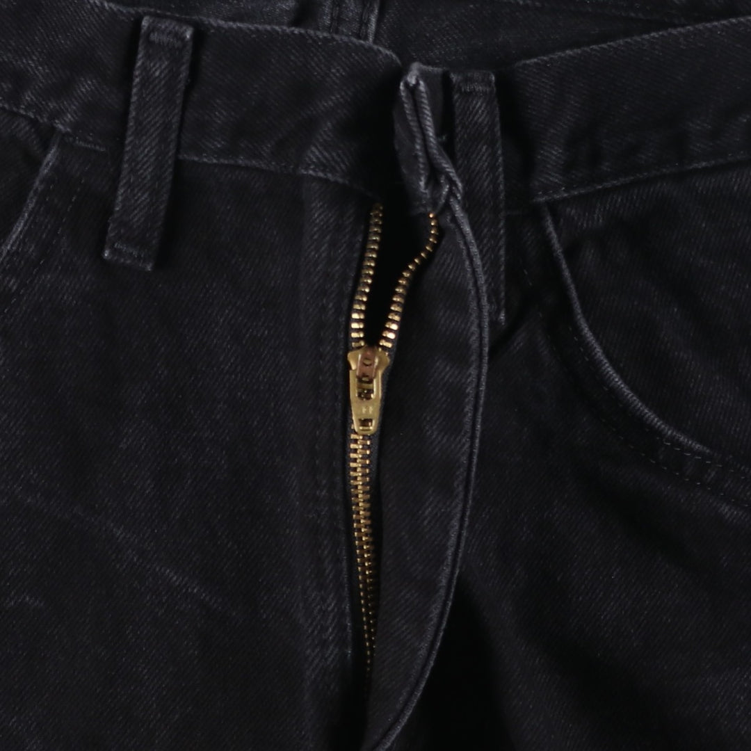 Rustler Black Denim Straight Denim Pants for Men, W30 equivalent cotton black type Vintage Second Hand