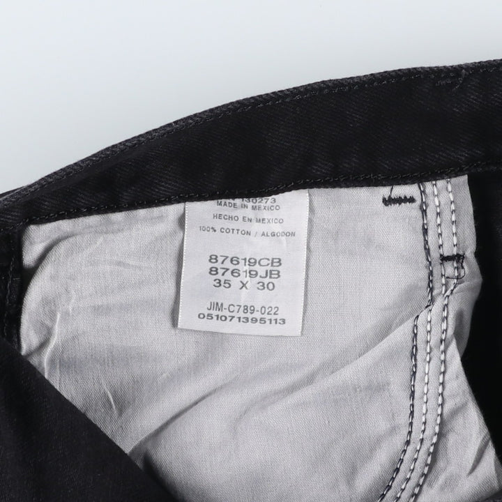 Rustler Black Denim Straight Denim Pants for Men, W35 equivalent cotton black type Vintage Second Hand