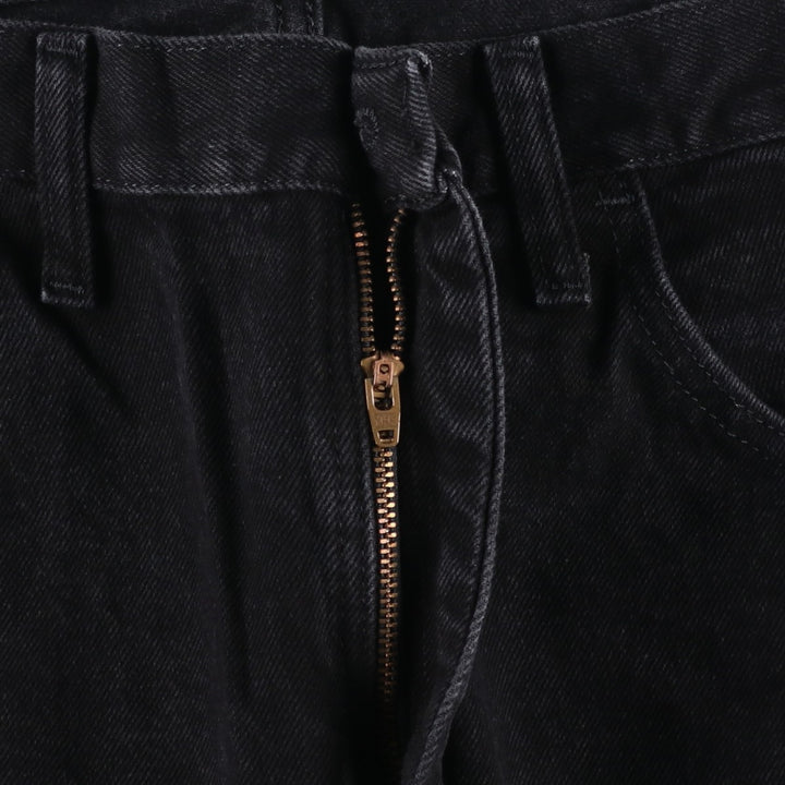 Rustler Black Denim Straight Denim Pants for Men, W35 equivalent cotton black type Vintage Second Hand