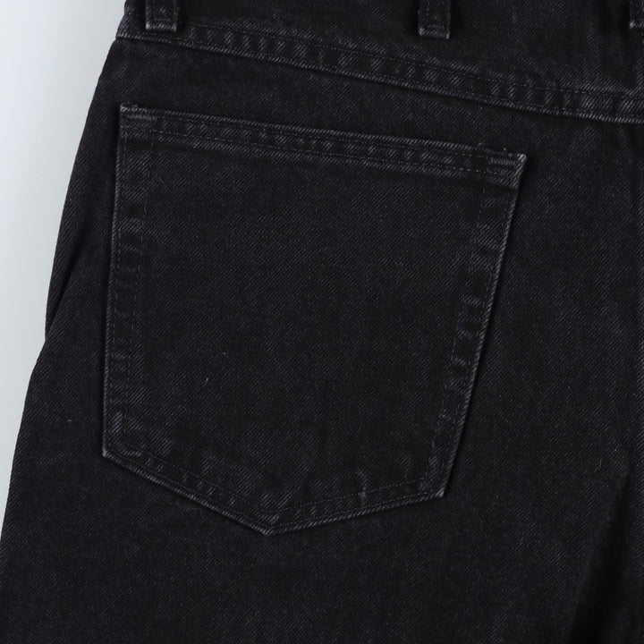 Rustler Black Denim Straight Denim Pants for Men, W35 equivalent cotton black type Vintage Second Hand