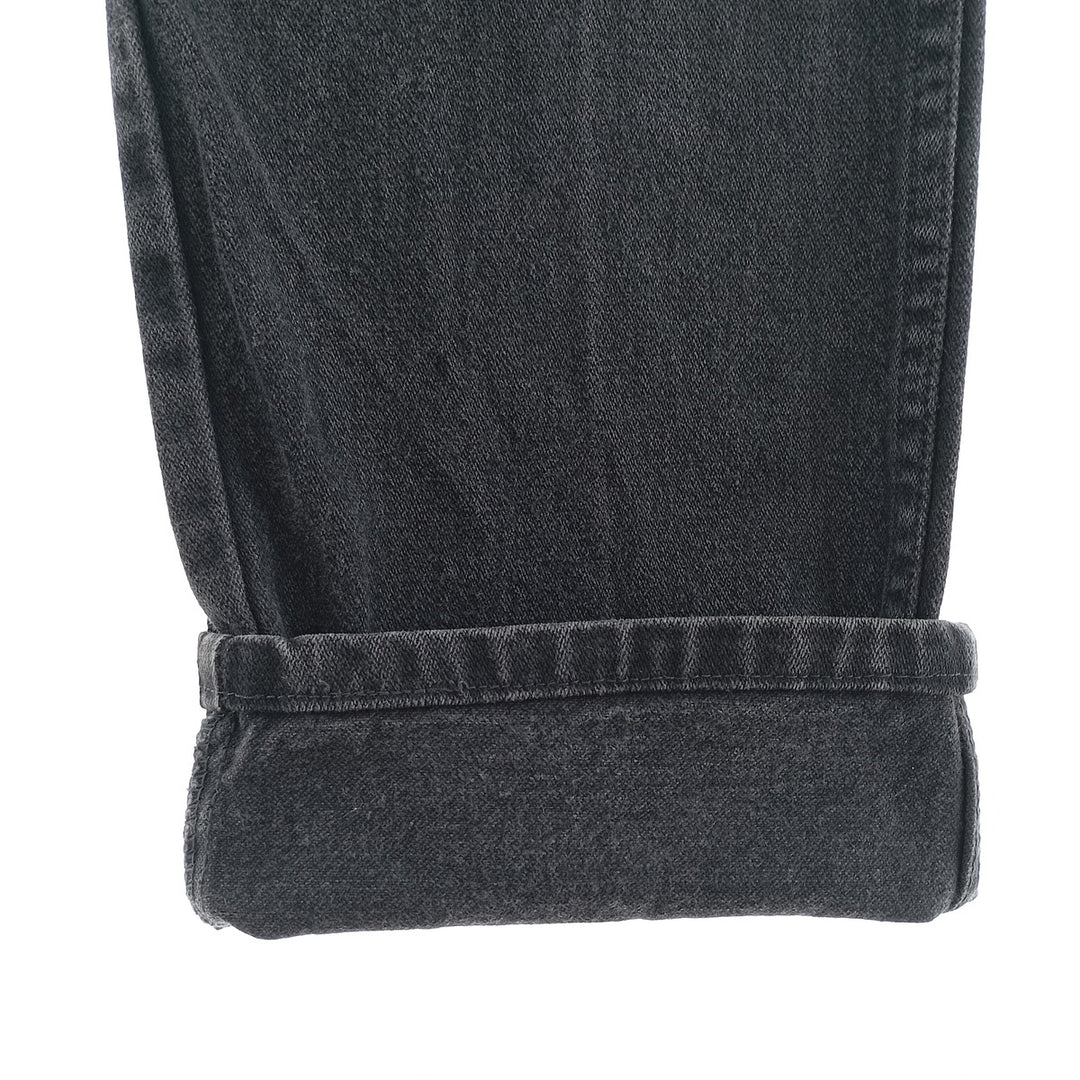 Vintage 80s-90'S Wrangler black denim straight-leg denim pants for men, size W29. cotton black type Vintage Second Hand